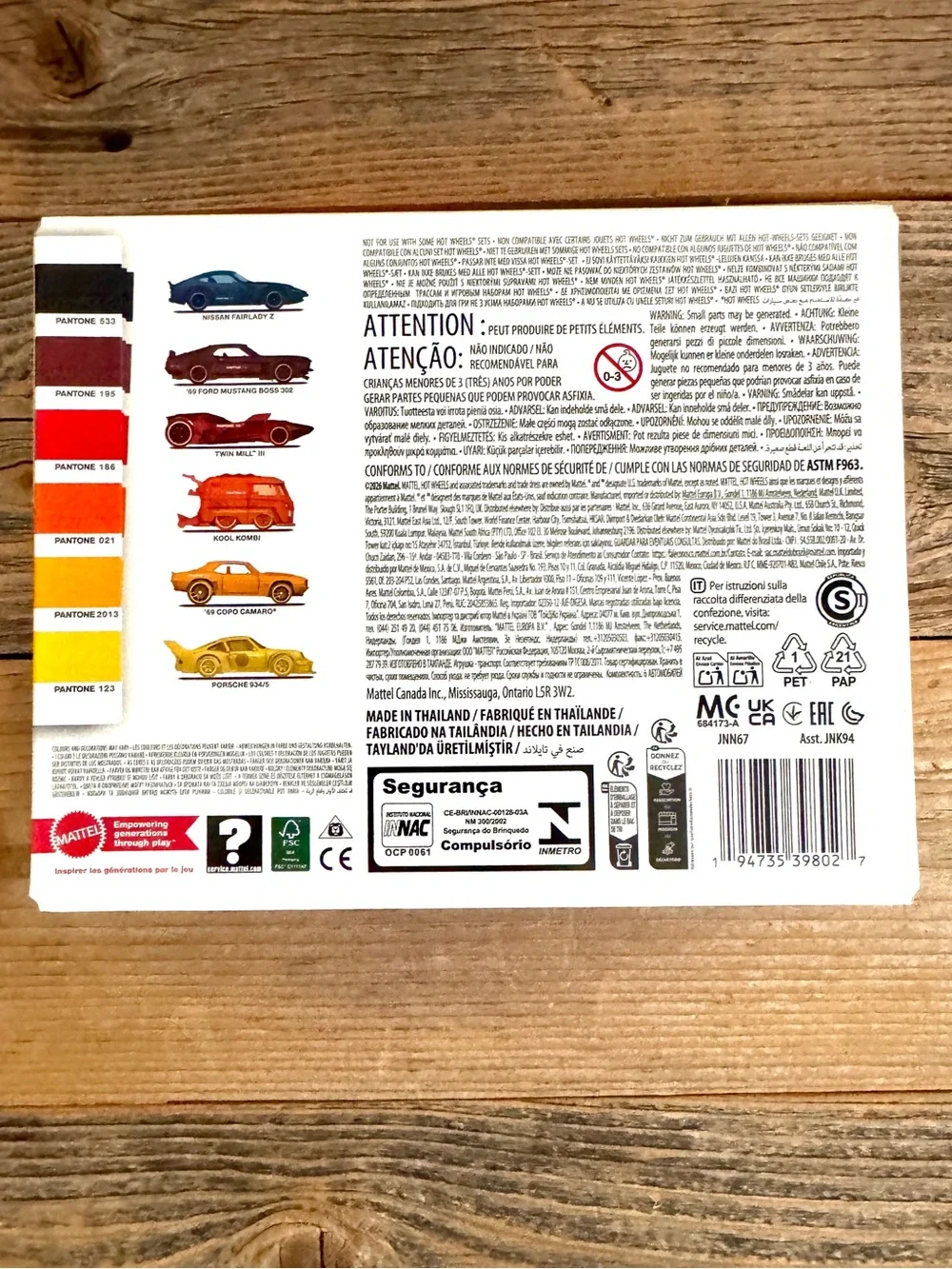 Hot Wheels Silver Series Pantone 6-Car Multipack Factory Sealed